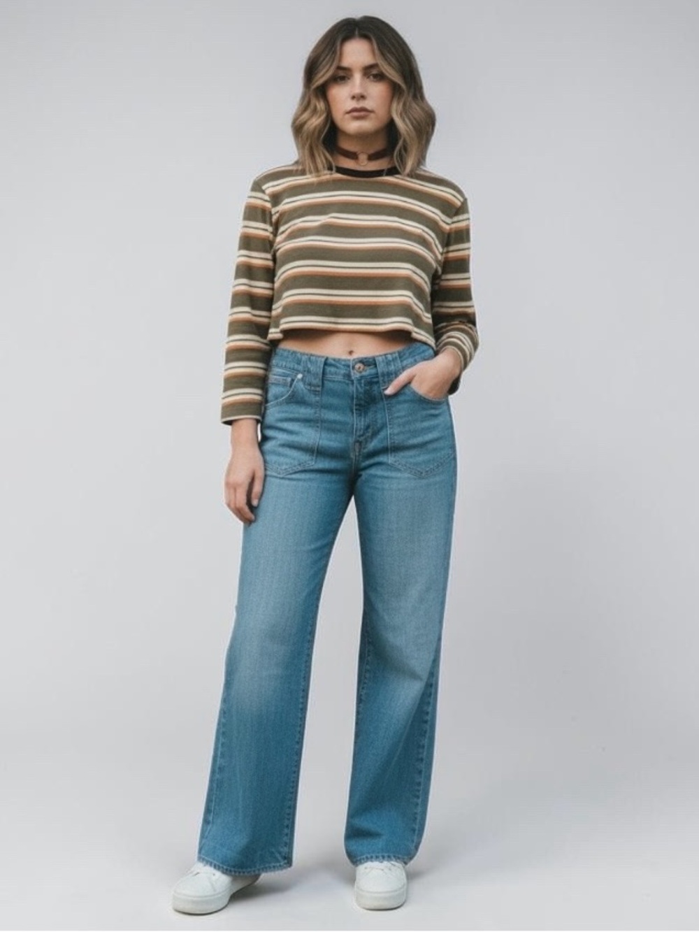 Paper Denim & Cloth Y2K Wide Leg Flare Jeans Light Wash Size 29 Low Rise
